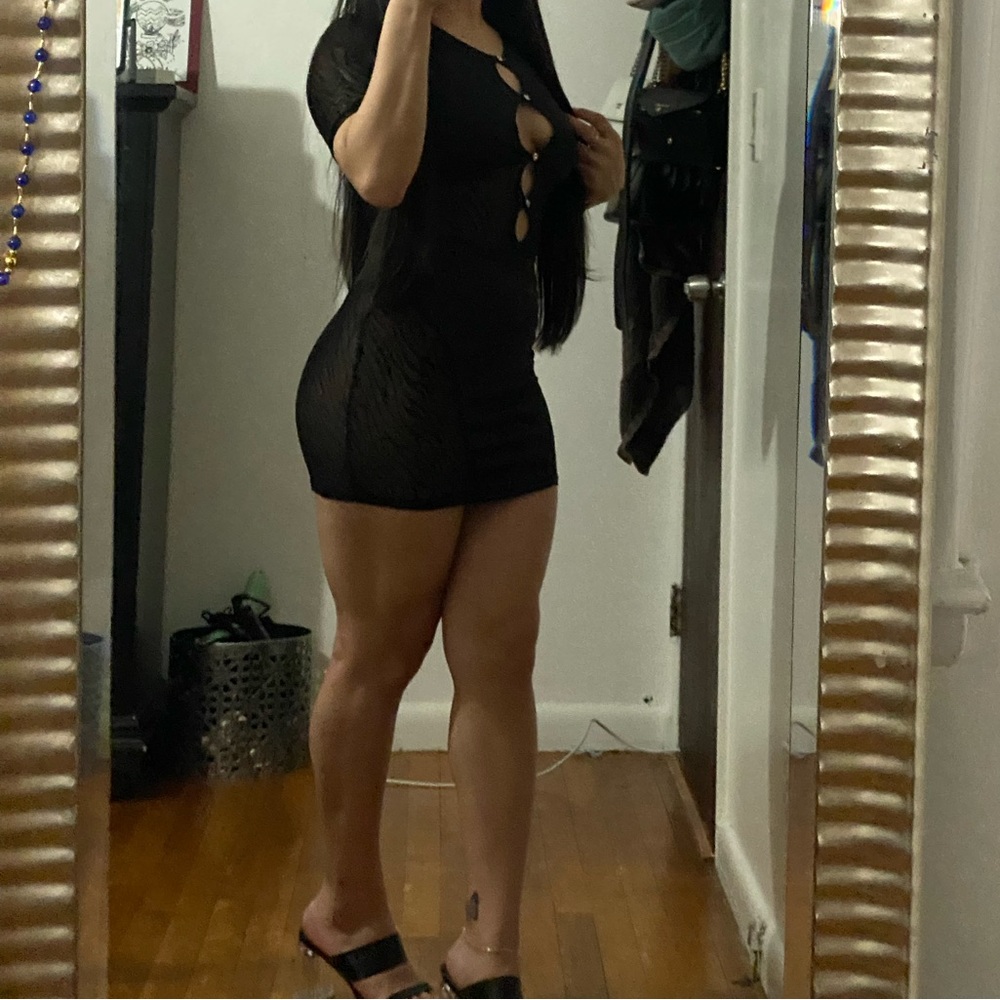 Women sexy see through dress size small